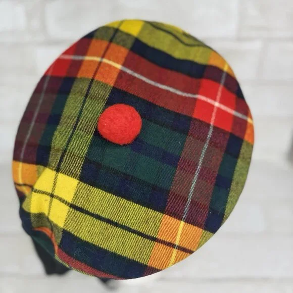 Vintage Scotland Kinloch Anderson “Lochan” Scotch House Plaid Size S/M Beret - Picture 8 of 9